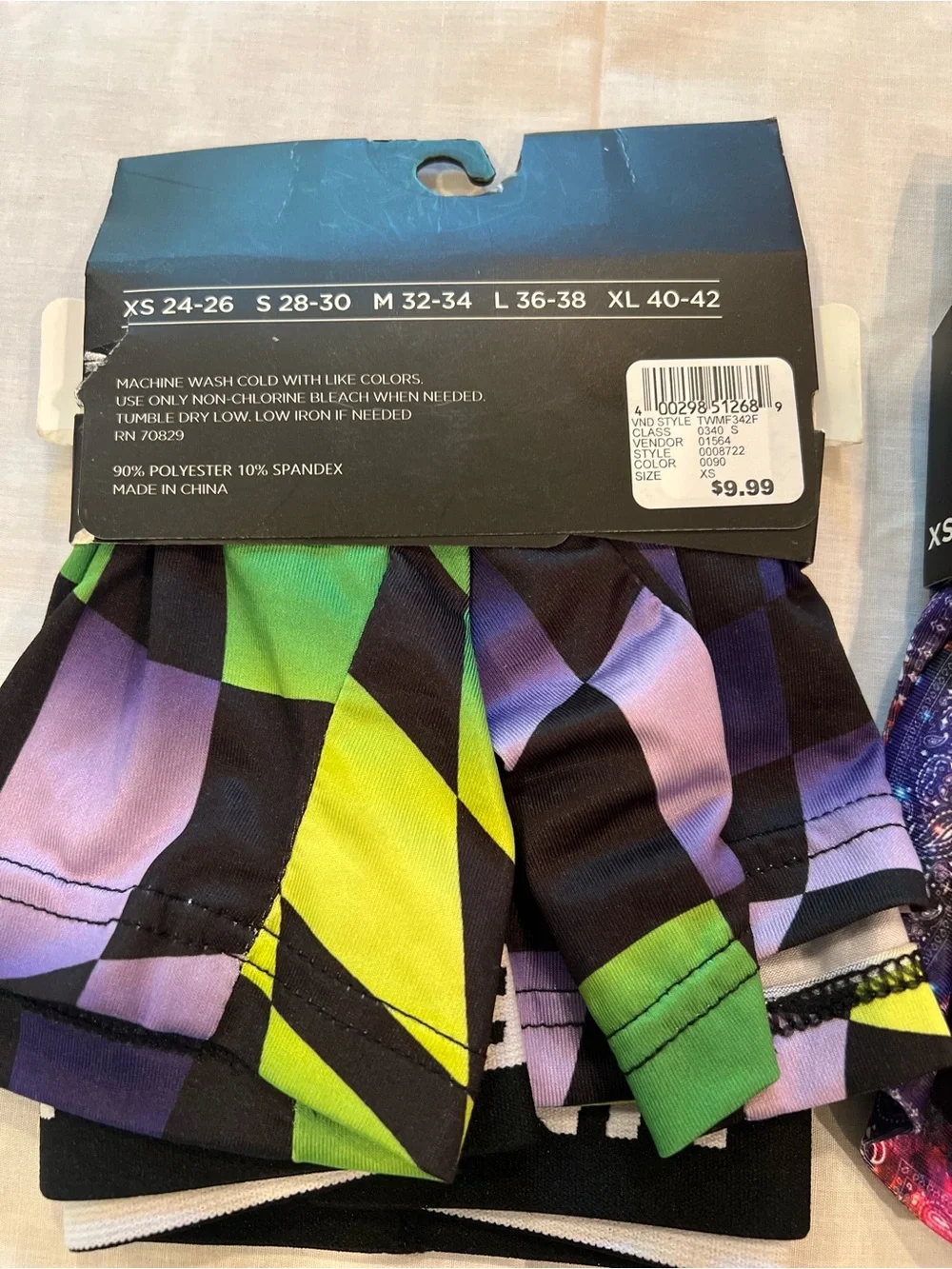 2 Pairs Rue21 Multicolor Men's Boxer Briefs - Sz Extra Small